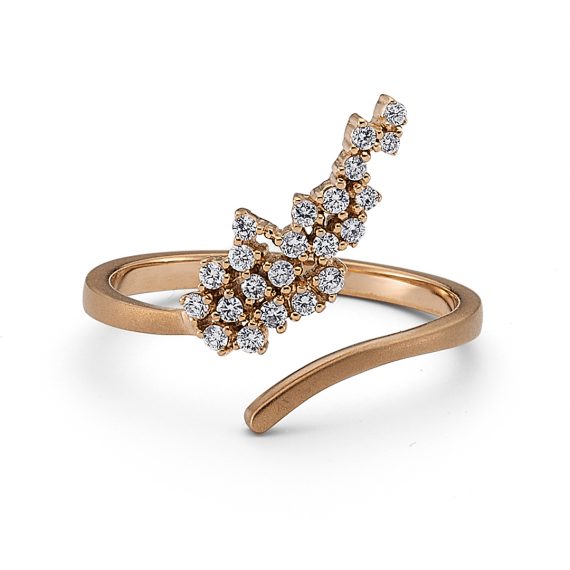 Beyaz pırlantalı üzüm salkımı yüzük-2